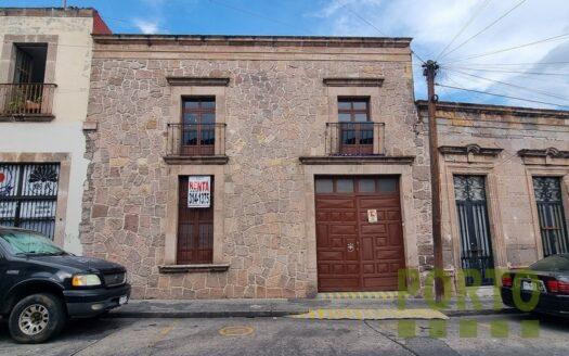 Fachada Casa renta Centro Morelia Michoacan
