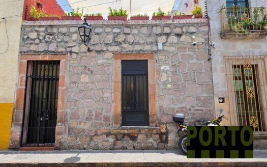 Fachada venta casa Centro de Morelia Michoacán